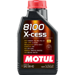 Motul 8100 X-cess 5W-40 (1 L) A3/B4 Motorolaj 